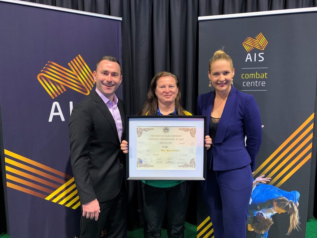 Head Foundation Coach Maria Pekli awarded Judo 5th Dan